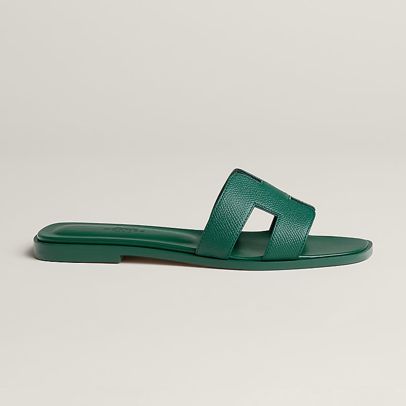 Oran sandal - Green | Hermès Greece